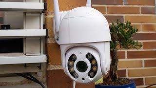 Cámara Vigilancia IP WIFI Exterior PTZ A8L [upl. by Beilul]