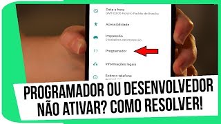 Modo desenvolvedor ou programador não ativar Como resolver [upl. by Releehw]