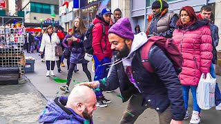 Beating A Homeless Man in Public Social Experiment [upl. by Asyl610]