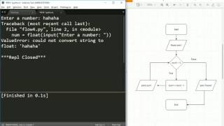 flowchart in Python [upl. by Morehouse]