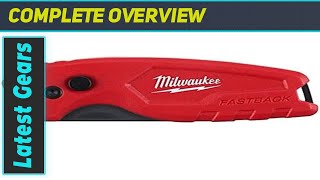 Milwaukee FastBack Knife The Ultimate Compact Cutter [upl. by Edyak693]