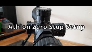 Athlon Zero Stop Set Up [upl. by Aerdnaz446]