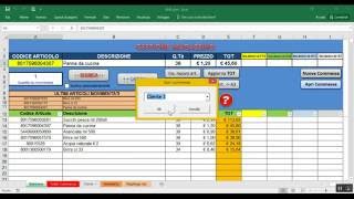 Gestione Magazzino Excel  Tutorial Gestione Commese [upl. by Alled]