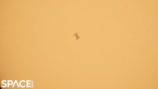 Space Station transits the Sun in this stunning timelapse video [upl. by Yolanda395]