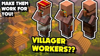 How to Make VILLAGERS WORK For You in Minecraft 119 All Villager Professions [upl. by Oswal]