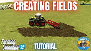 HOW TO CREATE NEW FIELDS  Farming Simulator 22 [upl. by Carolyn]