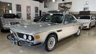 1974 Euro BMW 30CSI walk around at the studio [upl. by Gona]