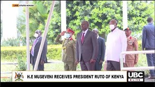 HE President Yoweri Museveni receives President Ruto of Kenya  8th October 2022 [upl. by Maziar]