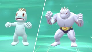 HOW TO Evolve Machop into Machoke in Pokemon Brilliant Diamond and Shining Pearl [upl. by Hung]