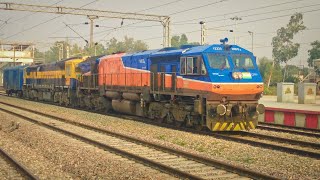 The Indian locomotive class WDG4 is a type of sixaxle freighthauling dieselelectric locomotive🔥 [upl. by Schurman]