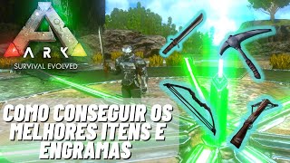 Como CONSEGUIR os MELHORES ITENS e BLUEPRINTS ASCENDENTES no ARK MOBILE [upl. by Accissej]