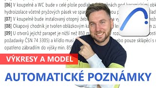 Jak v Archicadu vytvořit AUTOMATICKÉ POZNÁMKY na výkresech a v informačním modelu  Archicad 27 [upl. by Ariane]