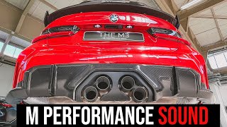 BMW M3  BMW M4 M Performance Exhaust  Sound amp Revs [upl. by Nylatsyrc594]