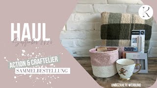 HAUL  Action Craftelier amp Sammelbestellung  September 2024 action craftelier haul [upl. by Nahgaem]