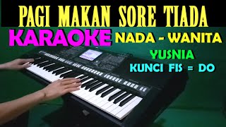 GUBUK DERITA  Yusnia  KARAOKE NADA WANITA  DANGDUT LAWAS [upl. by Bois]