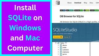 How to Install SQLite on Windows and Mac [upl. by Hagile433]