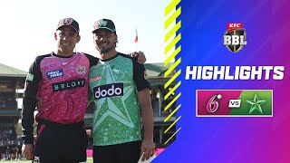 Sydney Sixers v Melbourne Stars Match Highlights  BBL14 [upl. by Ellekim777]