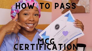 How to pass the MCG Certification 3 tips for passing MCG Certification Test [upl. by Riplex665]