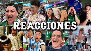 Las Mejores Reacciones de Youtubers al Argentina 20 México 2 [upl. by Eilerua]