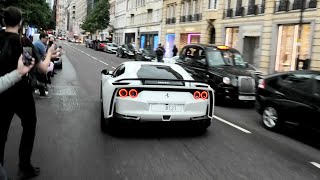 LOUDEST STRAIGHT PIPED Ferrari 812 NLARGO TERRORIZING London INSANE V12 SOUNDS [upl. by Conall]