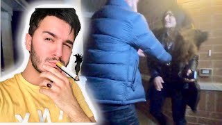 SISTER STARTED BEATING HIM Cigarette PRANK [upl. by Terese]