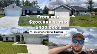 Moving to Citrus County Florida Inside 3 New Construction Homes in Citrus Springs [upl. by Lamrej]