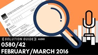 058042 FebruaryMarch 2016 Marking Scheme MS Audio Voice Over [upl. by Ailyn]