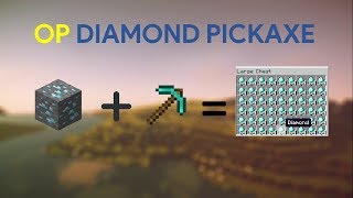 HOW TO MAKE OP DIAMOND PICKAXE using commands in Minecraft [upl. by Jared678]