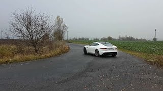 Jaguar Ftype 20 i4 Turbo zvuk motoru a výfuku drift jízda [upl. by Adiaz]