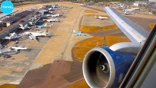 EPIC ENGINE ROAR British Airways 767300 Takeoff from London Heathrow [upl. by Roana222]