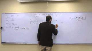 Calculate Equilibrium Constant From Amount Dissociated 004 [upl. by Nilesoj]