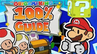 100 Paper Mario The Origami King Collectibles Guide  All Toads Question Blocks amp Treasures [upl. by Takeshi]