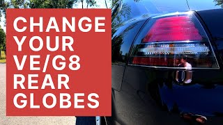 How To Change Holden VEPontiac G8 Tail Light Globe [upl. by Trevah]