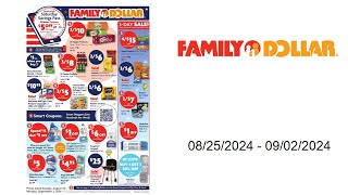 Family Dollar Weekly Ad US  08252024  08312024 [upl. by Lahcear]