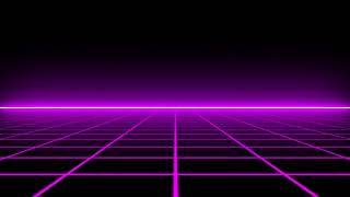 🟪🎶 Neon Purple Grid Retrowave 80s Scifi VJ Loop Video Background for Edits [upl. by Anecusa]