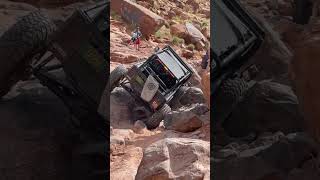 Rock garden on Pritchett canyon moab cummins offroad jeep automobile utah moabutah [upl. by Eatnoj]