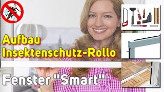 FliegengitterRollo für Fenster SMART  Montage Video [upl. by Lipinski]