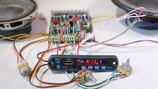 Bluetooth module wiring in 4440 Double channel Audio Amplifier Board  Hindi [upl. by Katy]