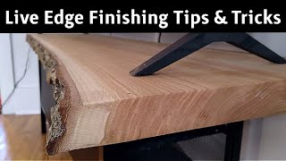 How To Finish A Live Edge Slab [upl. by Illek]