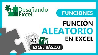 Función ALEATORIO en Excel  Funciones en Excel 42 [upl. by Dodd]