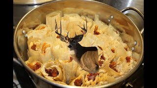 🦌 HOW TO MAKE VENISON  DEER TAMALES FROM SCRATCH [upl. by Jonme]