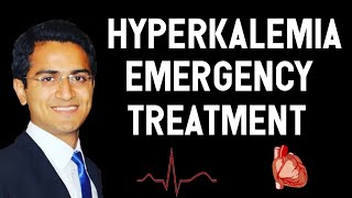 Hyperkalemia Treatment In EmergencyHyperkalemia CausesECG changes and Management [upl. by Pompei]