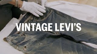 How to see vintage Levis 501s  FASHION AS DESIGN [upl. by Ayekel]