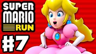 Super Mario Run  Gameplay Walkthrough Part 7  Peach Gameplay World 1 All Purple Coins iOS [upl. by Annazus8]