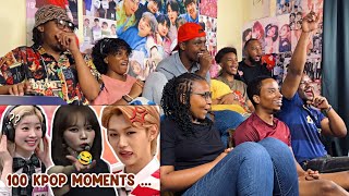 Africans show their friends Newbies 100 ICONIC moments in the HISTORY of KPOP [upl. by Barbra]