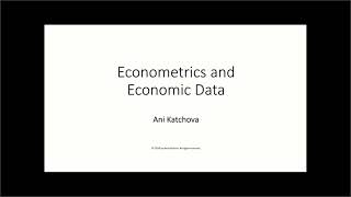 Econometrics and Economic Data [upl. by Virgil]