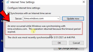 An error occurred while Windows was synchronizing with time server Fix [upl. by Hamil403]