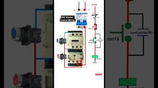 Dol starter control wiring  dol starter connection diagram Electricalgenius [upl. by Airam52]