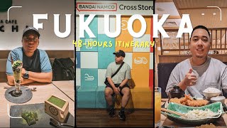 FUKUOKA VLOG What to eat and where to stay in Fukuoka Japan for 48 Hours [upl. by Suoinuj]