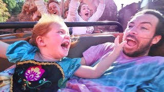 Surprising Adley with DiSNEYLAND Niko on Rides Kids meet Disney Princesses Ultimate Best Day Ever [upl. by Hnad]